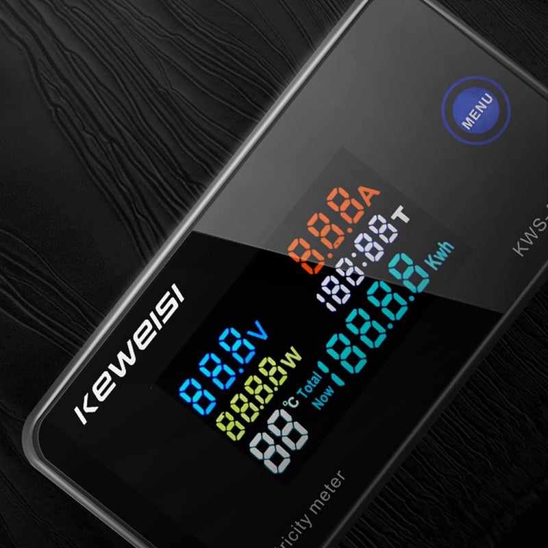 AC50-300V Digital Voltmeter For Temperature/Humidity Measurement Black 9 x 5 x 6cm - Image 2