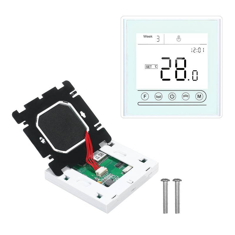 Generic - Tuya WiFi Smart Thermostat Temperature Controller For Water/Gas Boiler Heating White 10 x 6.50 x 9.30cm - Image 1