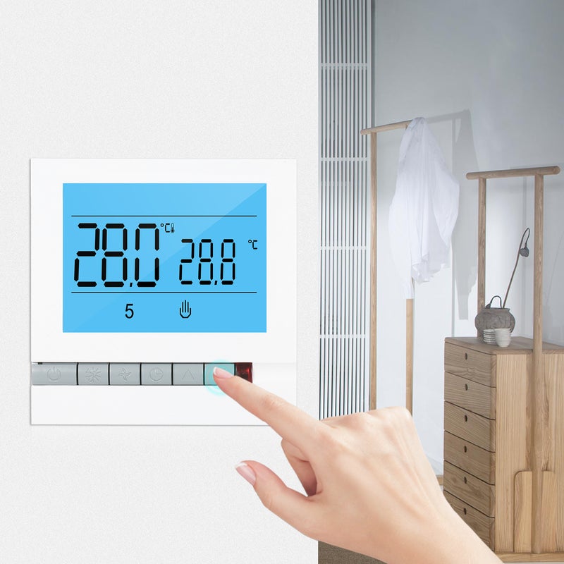 Tuya WiFi Smart Thermostat Temperature Controller For Electric Heating White 10 x 6.50 x 9cm - Image 2