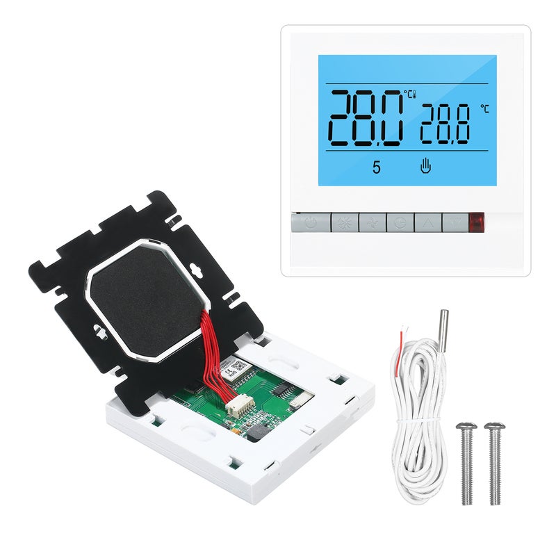 Tuya WiFi Smart Thermostat Temperature Controller For Electric Heating White 10 x 6.50 x 9cm - Image 5