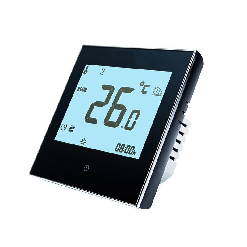 Generic - Smart Touchscreen Programmable Thermostat For Floor Heating System Black 10.50 x 5.80 x 9cm - Image 1
