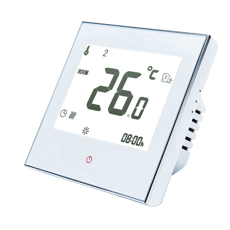 Smart Touchscreen Wi-Fi Programmable Thermostat For Floor Heating System White 10.50 x 5.80 x 9cm - Image 2