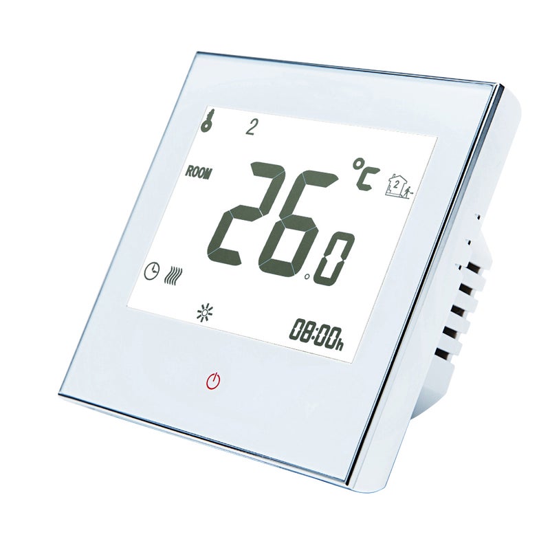 Smart Touchscreen Programmable Thermostat For Water/Gas Boiler White 10.50 x 5.80 x 9cm  - Image 4