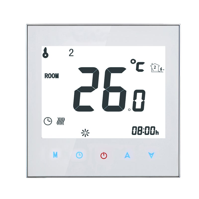 Smart Touchscreen Programmable Thermostat For Water/Gas Boiler White 10.50 x 5.80 x 9cm  - Image 3