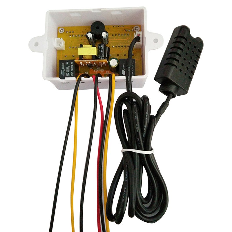 ZFX-ST3022 Dual Display Temperature Humidity Controller For Freezer Fridge Hatching Multicolour 7.60 x 3.10 x 5.50cm - Image 5