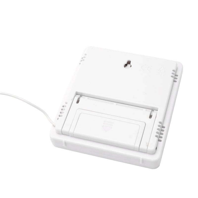 ماركة غير محددة مقياس الحرارة اللاسلكي للاستخدام داخل المنزل وخارجه مزود بشاشة LCD رقمية أبيض/أسود/رمادي 18 x 3 x 12سم  - Image 4