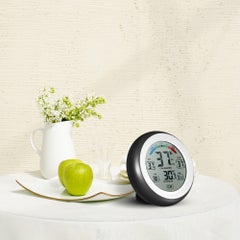 Generic LCD Digital Temperature And Humidity Meter Black 9 x 3.30 x 9cm  - Image 2