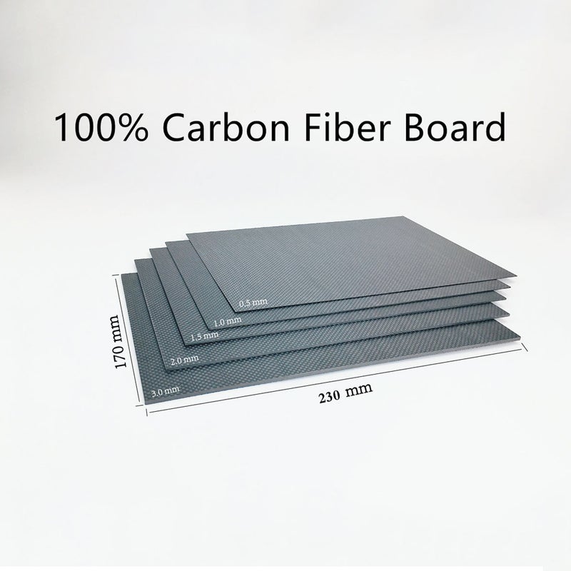 Carbon Fiber Plate Panel Sheet Black 23 x 1 x 17cm  - Image 4