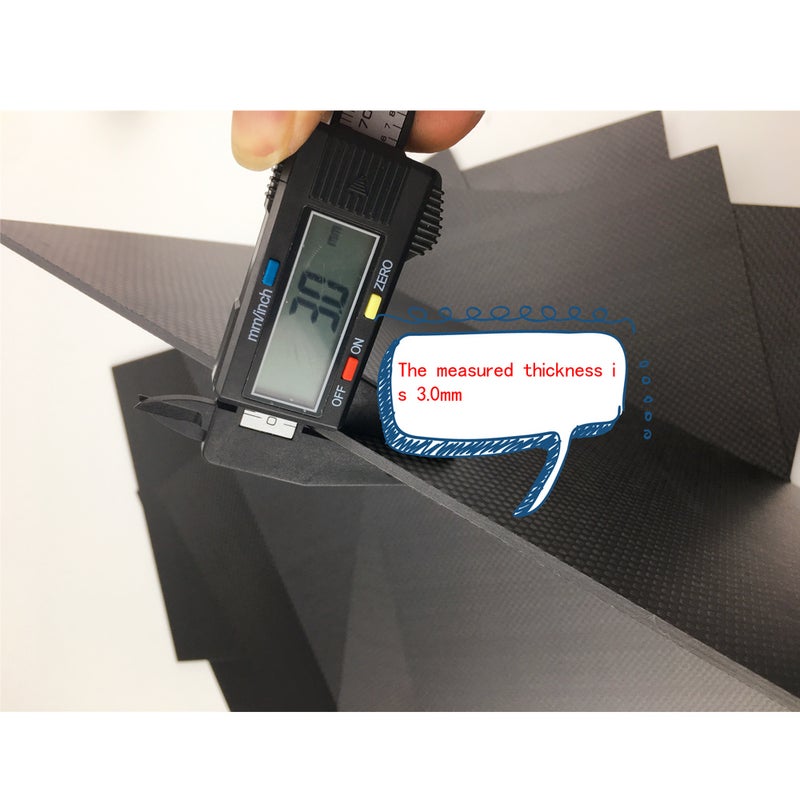 Carbon Fiber Plate Panel Sheet Black 23 x 0.50 x 17cm  - Image 4