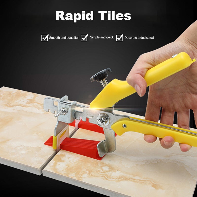 100-Piece Tile Levelling Device Set Red 13 x 5 x 10cm  - Image 4