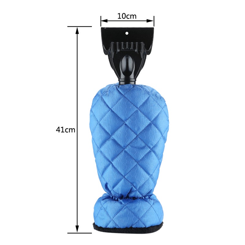 Vehicle-Mounted Retractable Snow Shovel Black/Blue 27 x 8 x 10cm  - Image 2
