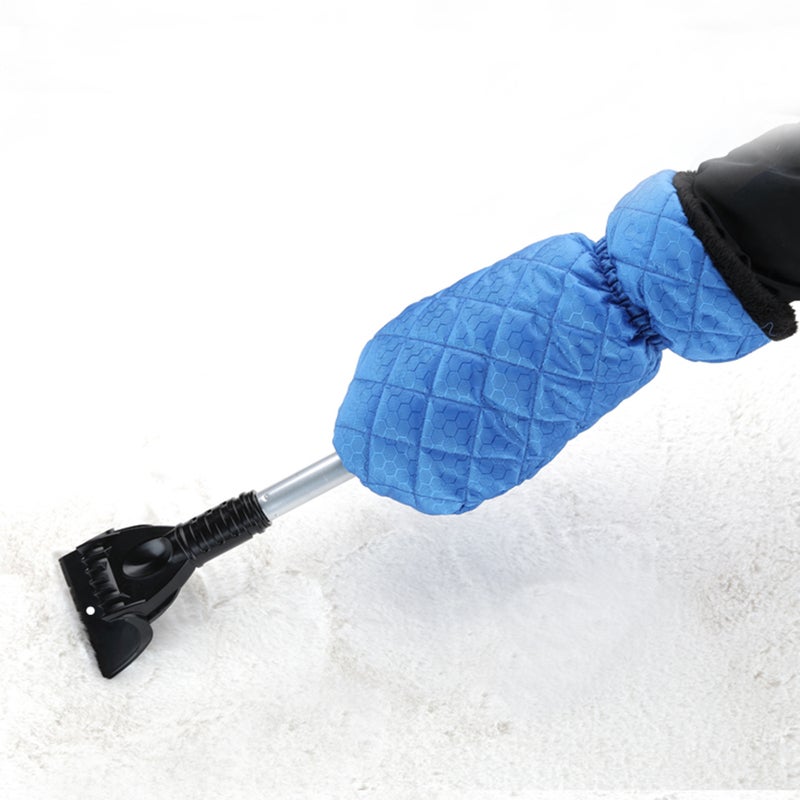 Vehicle-Mounted Retractable Snow Shovel Black/Blue 27 x 8 x 10cm  - Image 3