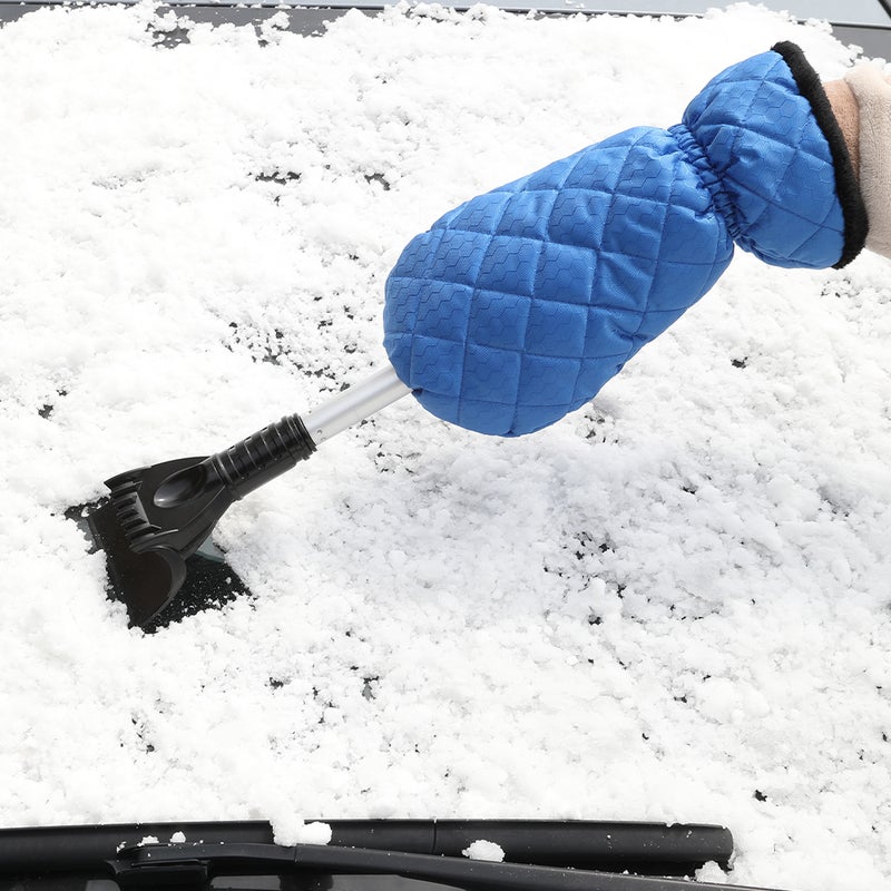 Vehicle-Mounted Retractable Snow Shovel Black/Blue 27 x 8 x 10cm  - Image 5