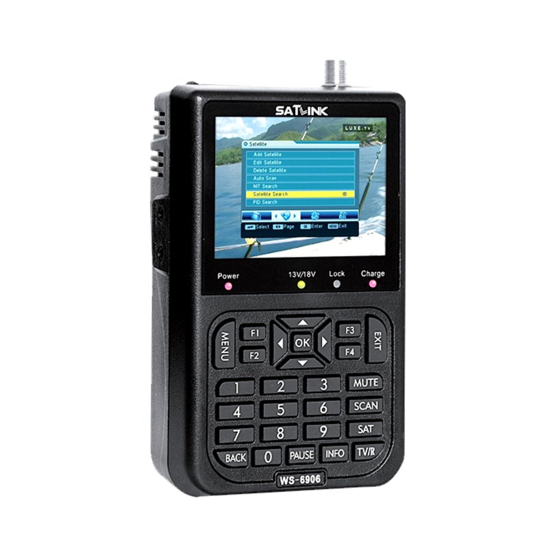 Generic - Digital Satellite Signal Finder Meter Black 20.30 x 5.90 x 15.40cm - Image 1