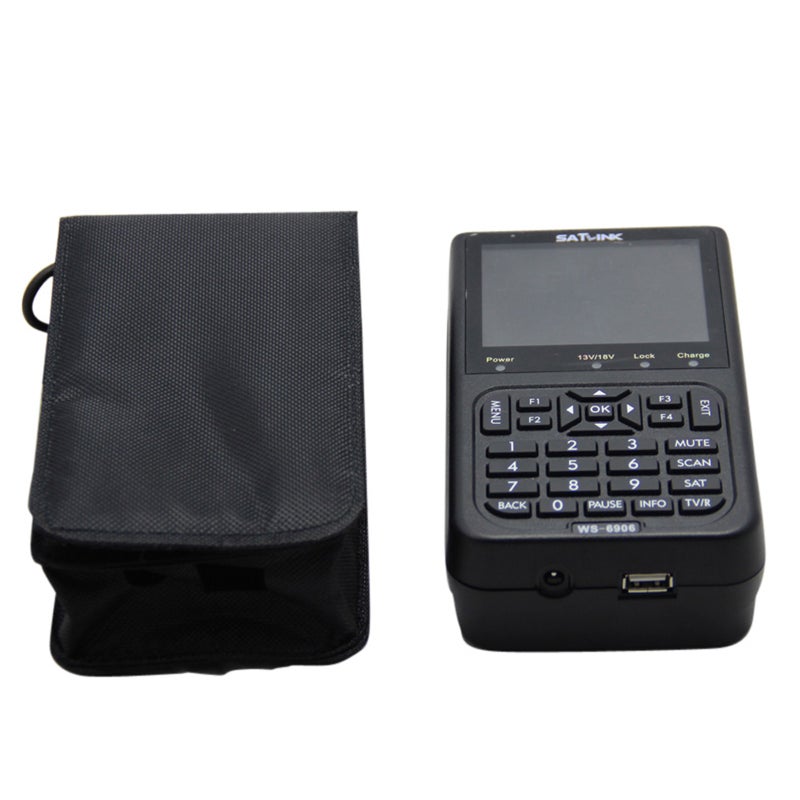 Generic - Digital Satellite Signal Finder Meter Black 20.30 x 5.90 x 15.40cm - Image 1