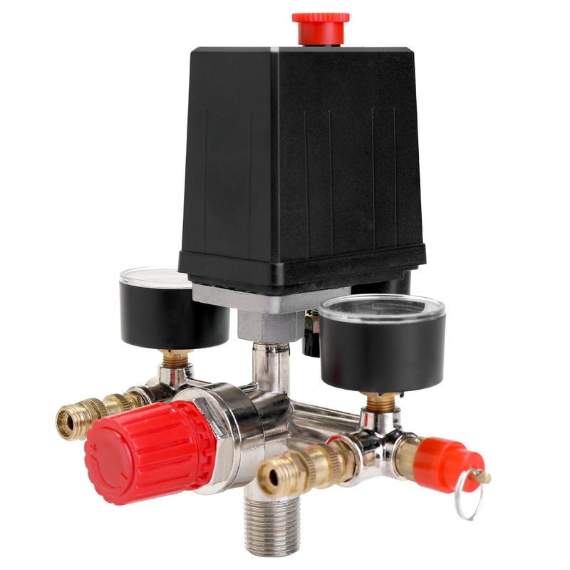 Generic - 125 PSI 12 Bar Air Compressor Pressure Switch Control Valve Multicolour 20 x 10 x 15cm - Image 1