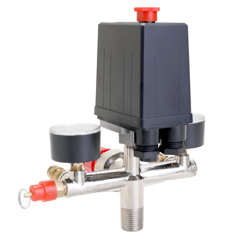 Generic - 125 PSI 12 Bar Air Compressor Pressure Switch Control Valve Multicolour 20 x 10 x 15cm - Image 1