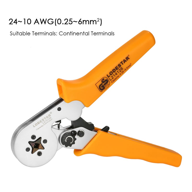 Professional Wire Press Pliers Crimping Tool Orange/Silver 25 x 2.40 x 10.20cm  - Image 2