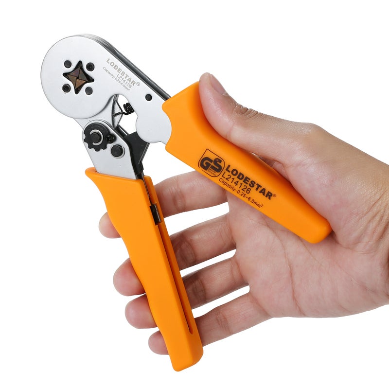 Professional Wire Press Pliers Crimping Tool Orange/Silver 25 x 2.40 x 10.20cm  - Image 3