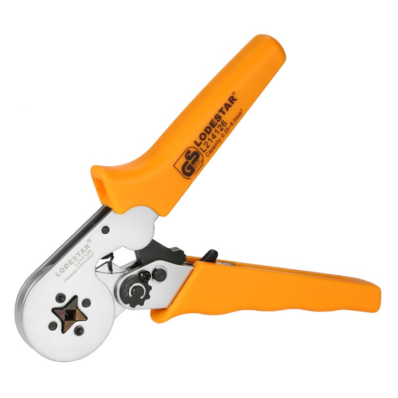 Professional Wire Press Pliers Crimping Tool Orange/Silver 25 x 2.40 x 10.20cm  - Image 4