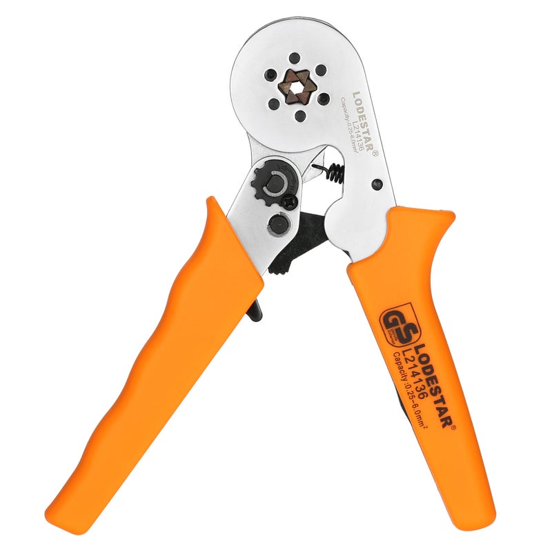 Generic Professional Wire Press Pliers Crimping Tool Orange/Silver 25 x 2.40 x 10.20cm  - Image 1