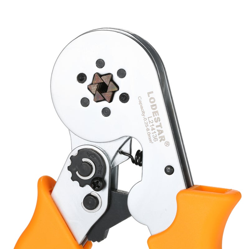 Generic Professional Wire Press Pliers Crimping Tool Orange/Silver 25 x 2.40 x 10.20cm  - Image 2
