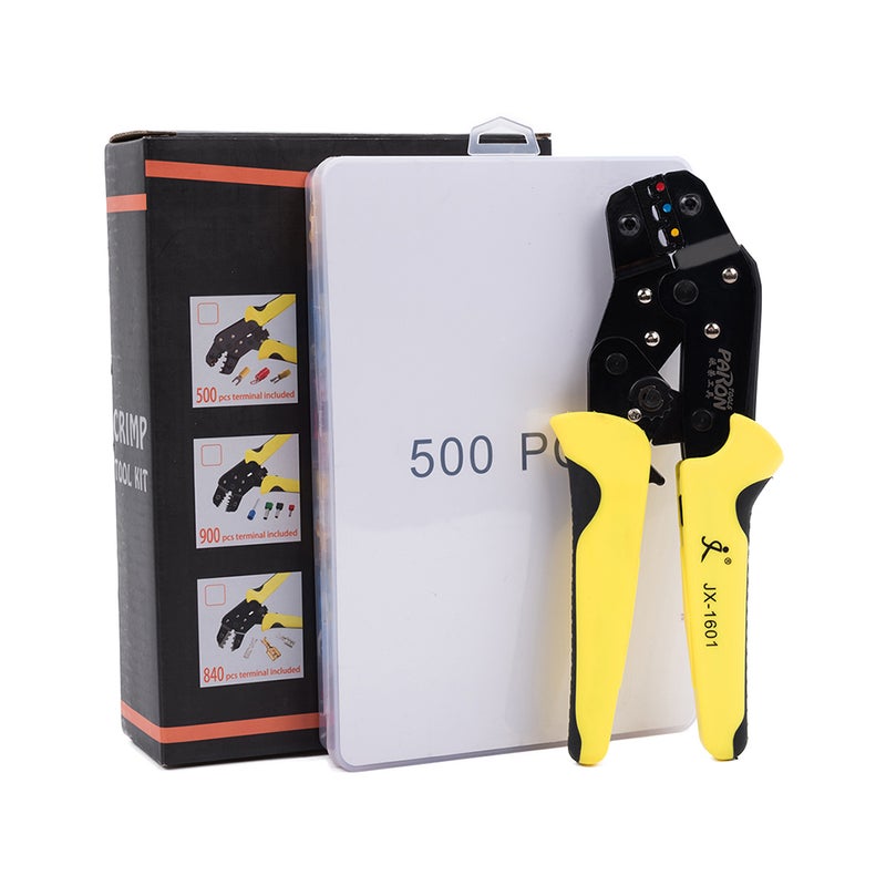طقم أدوات ثني معزولة مع 500 قطعة من موصلات مجرفة متعدد الألوان 20.50 x 5 x 14.20سم  - Image 5