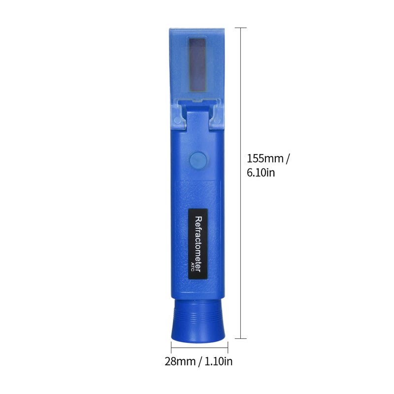 Handheld ATC Seawater Salinity Refractometer Blue 18 x 4 x 4.50cm  - Image 4