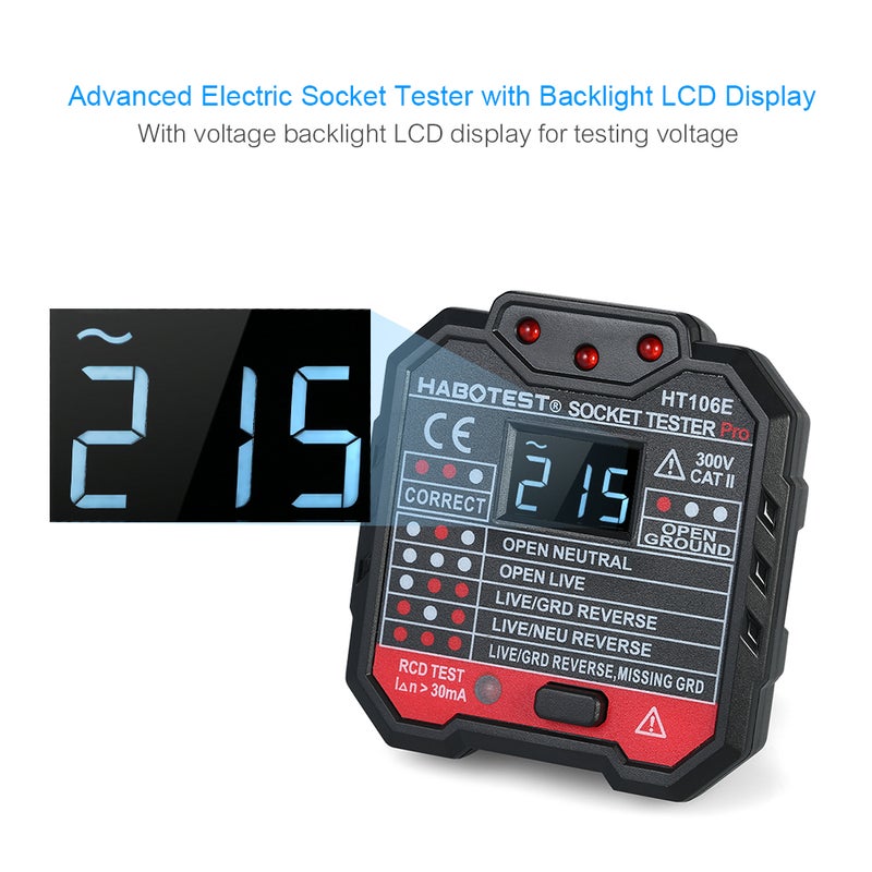 Generic LCD Digital Voltage Diode Current Meter Black 7.50 x 7.30 x 7.40cm  - Image 5