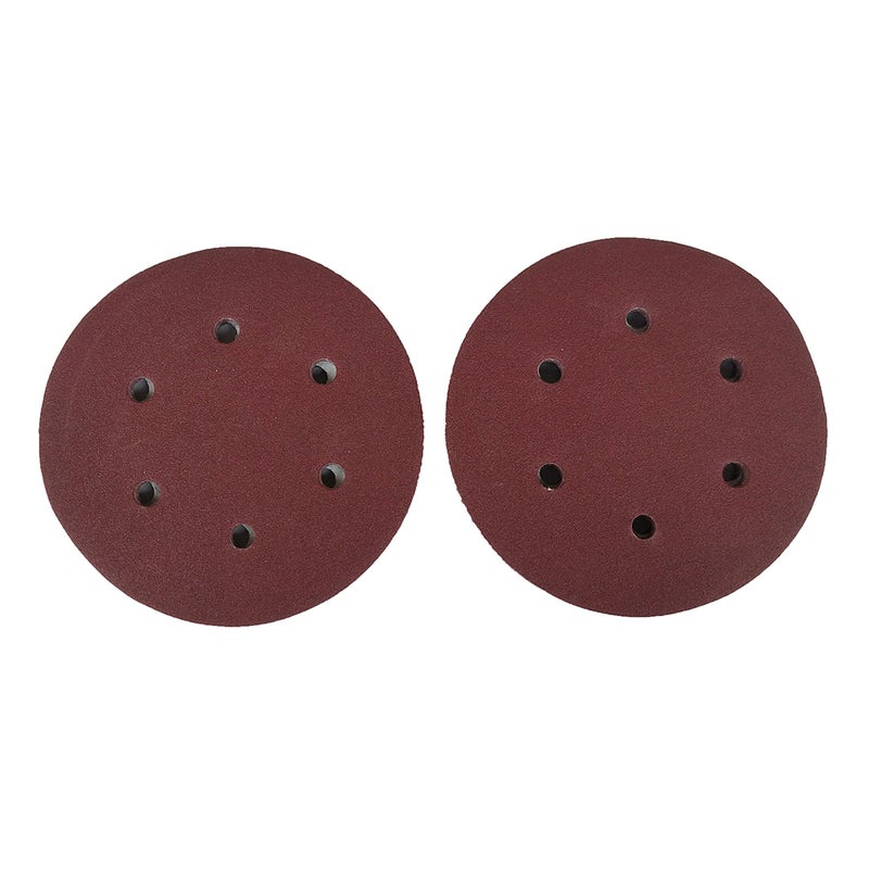 100-Piece Hook Loop Sanding Disc Set Red 12.80 x 12.30 x 12.80cm  - Image 4