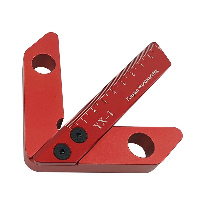Square Center Measuring Tool Red/Black 10 x 2 x 10cm  - Image 1