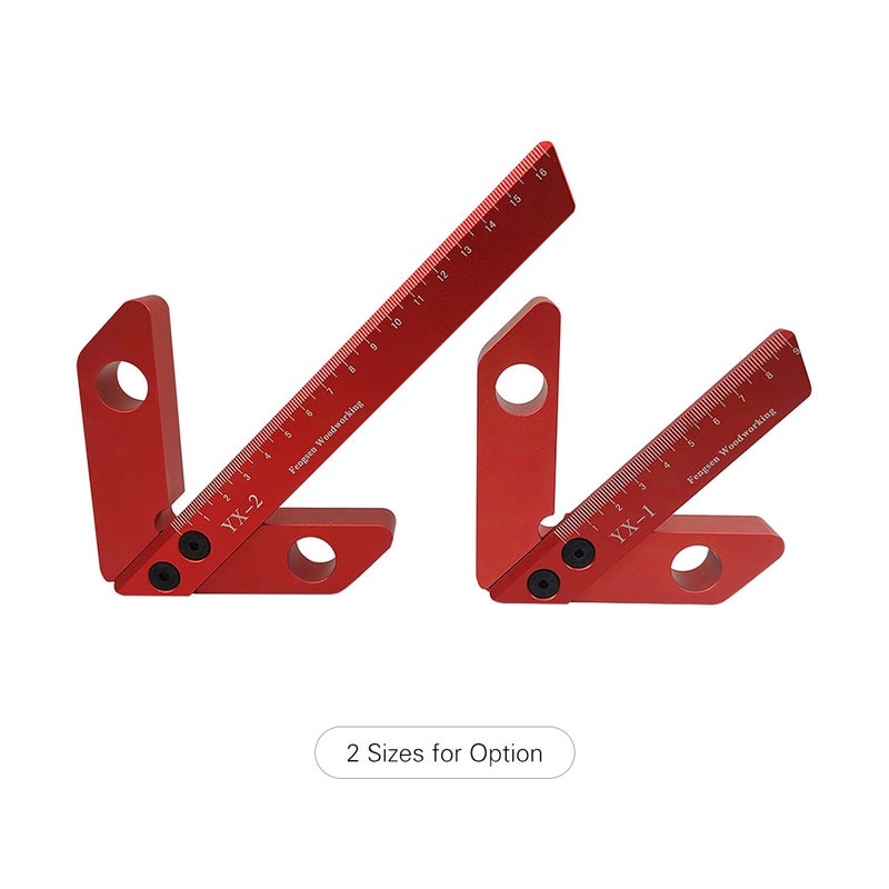 Square Center Measuring Tool Red/Black 10 x 2 x 10cm  - Image 2
