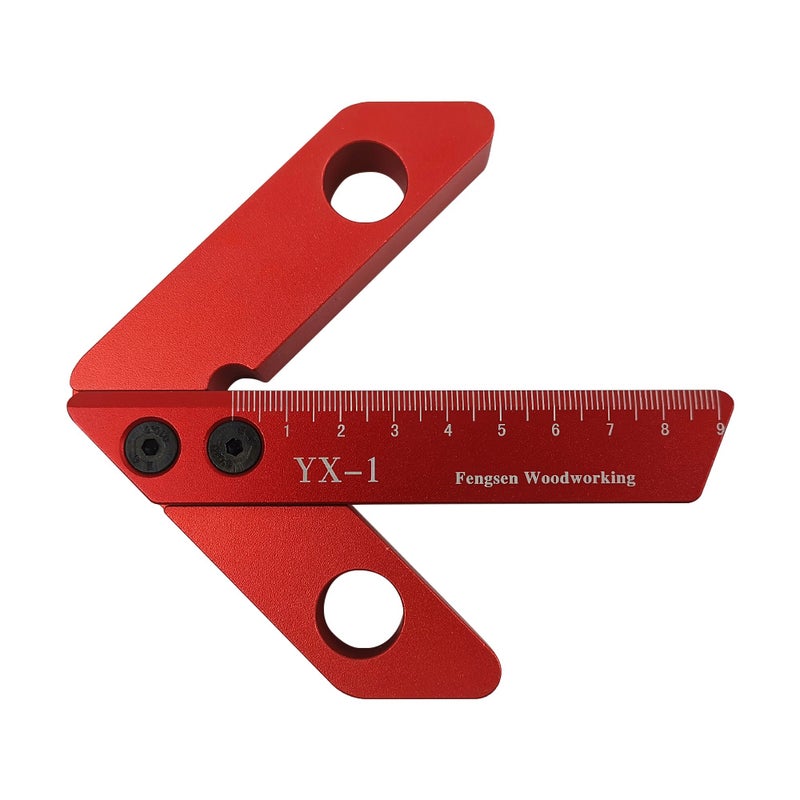 Square Center Measuring Tool Red/Black 10 x 2 x 10cm  - Image 4