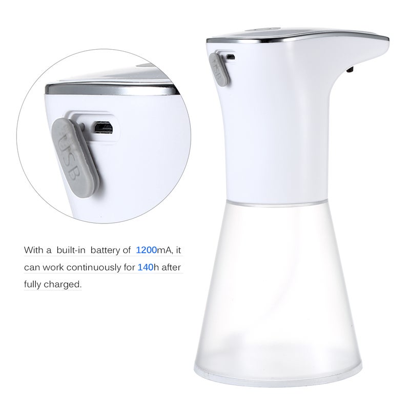 Automatic Induction Foam Hand Sanitizer Dispenser White 21 x 10 x 13cm