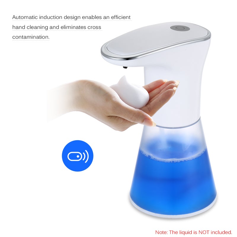 Automatic Induction Foam Hand Sanitizer Dispenser White 21 x 10 x 13cm