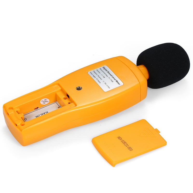 Digital LCD Sound Level Monitoring Tester Orange/Black 24.50 x 5.20 x 9.20cm - Image 2