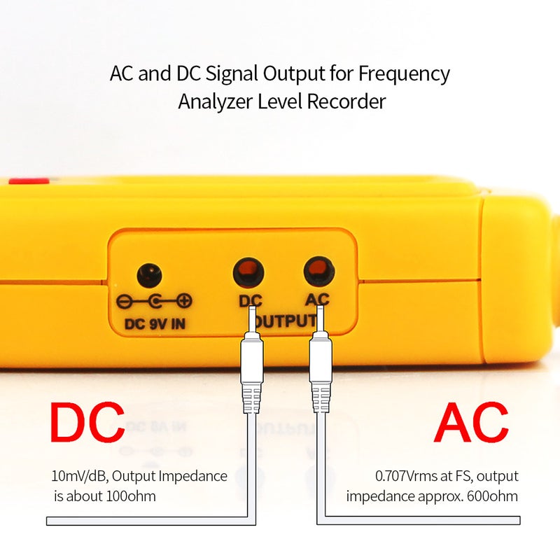 Digital LCD Sound Level Monitoring Tester Orange/Black 24.50 x 5.20 x 9.20cm - Image 5