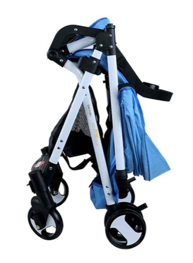 BABY PLUS - Baby Stroller - Blue/Black - Image 1