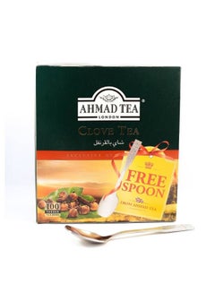 100-Piece Clove Tea Bags Pack With Tea Spoon One Size