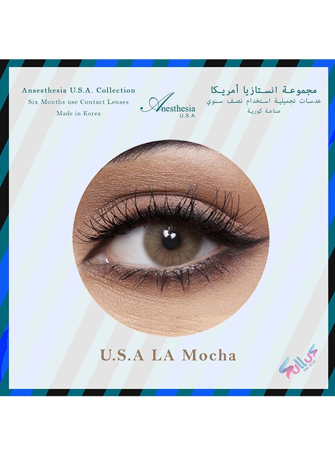 USA LA Mocha 6 Months Disposable Contact Lenses - v1603890638/N13131635V_4