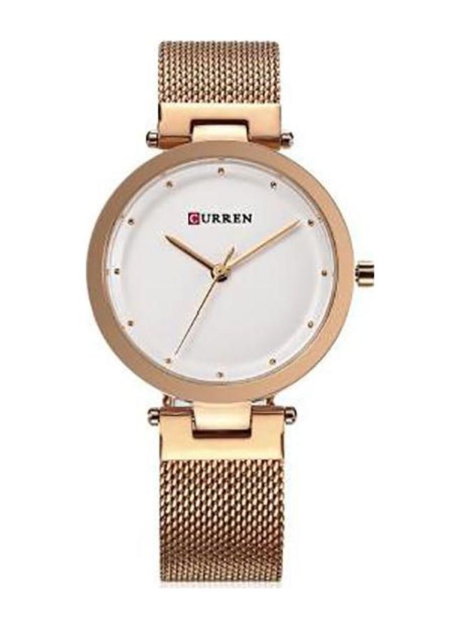 CURREN - Women's Water Resistant Analog Wrist Watch 9005 - 35 mm -Rose Gold - Image 1