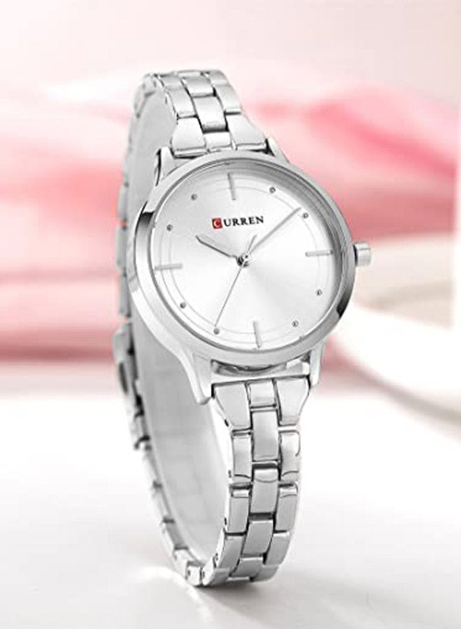 CURREN Women's Aluminum Analog Watch 2578043 - 28 mm - Silver  - Image 4