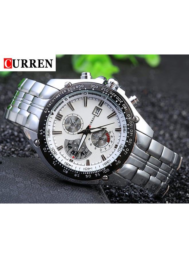 CURREN Men's Stainless Steel Analog Watch WT-CU-8083-W#D1 - Image 2
