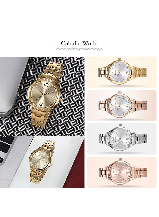 CURREN - women Stainless Steel Analog Watch WT-CU-9003-GO1#D1 - 26 mm - Gold - Image 1