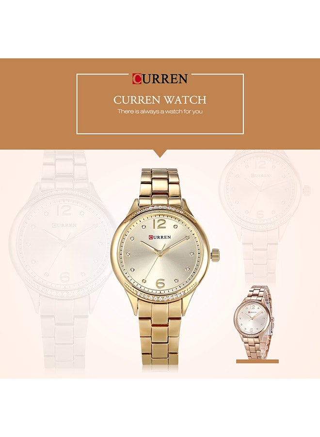 CURREN - women Stainless Steel Analog Watch WT-CU-9003-GO1#D1 - 26 mm - Gold - Image 1