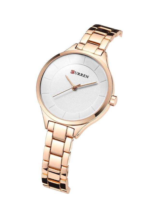 كارين ساعة يد بعقارب مقاومة للماء طراز 9015 - قياس 32 مم - لون ذهبي women - Image 2