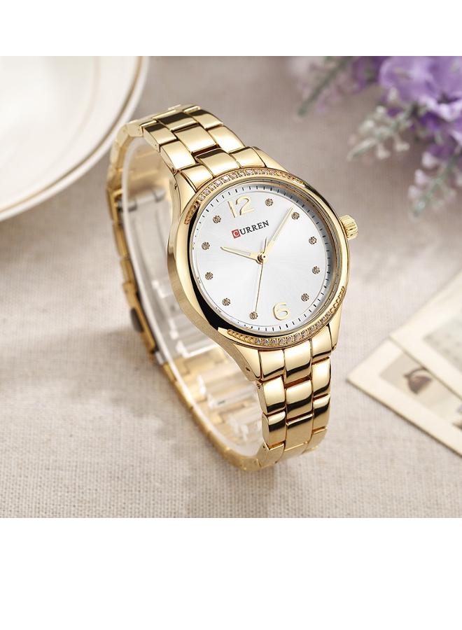 CURREN - women Metal Analog Watch 9003 - 35 mm - Gold - Image 1