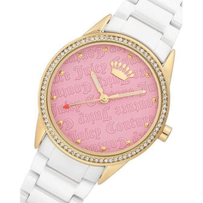 Juicy Couture - Women's Trend Ceramic Analog Wrist Watch JC1172PKWT - 34 mm - White - Image 1