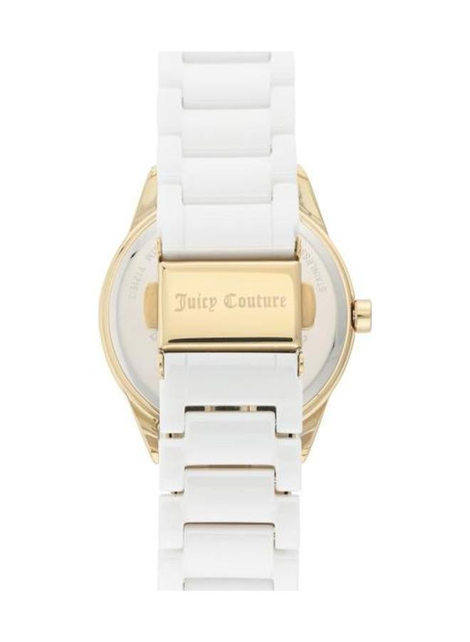 Juicy Couture - Women's Trend Ceramic Analog Wrist Watch JC1172PKWT - 34 mm - White - Image 1