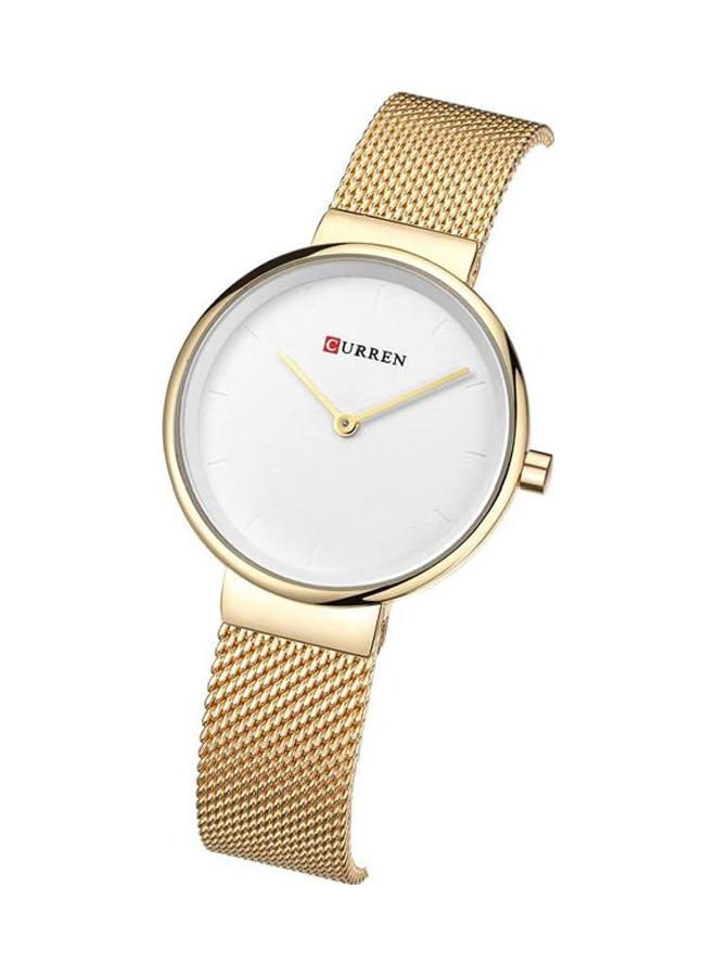 women Alloy Analog Wrist Watch 9016 - 30 mm - Gold